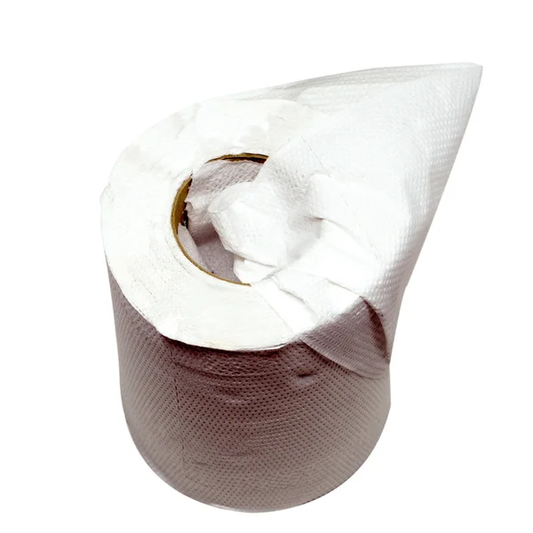 Közelkép kép, elkülönített WC-papír stúdió — Stock Fotó