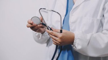 doctor in uniform and glasses