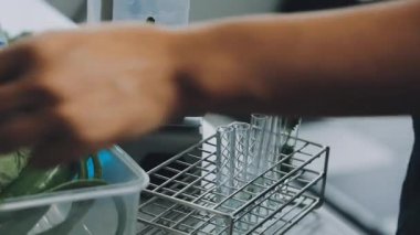 Adam modern bir mutfakta taze sebze hazırlıyor.