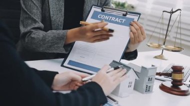 Accountant black woman working on laptop and do document, tax, exchange, accounting and Financial advisor concept.
