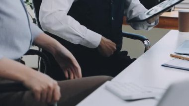 Accountant black woman working on laptop and do document, tax, exchange, accounting and Financial advisor concept.