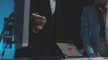 businessmen working in a modern office