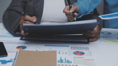 business woman working in the office, financial concept