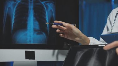 doctor using tablet - medical technology concept