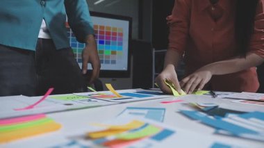 UI UX web tasarımcılarından oluşan bir ekip mobil yanıt veren web siteleri geliştirmek için birlikte çalışıyor. Mobil Mobil Model