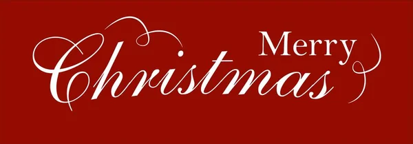 Merry Christmas vector text Calligraphic Lettering design card template. Creative typography for Holiday Greeting Gift Poster. Calligraphy Font style Banner. — Stock Vector