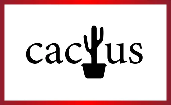 Cactus logo. Creative logo design. Flat cactus Royalty Free Stock Illustrations