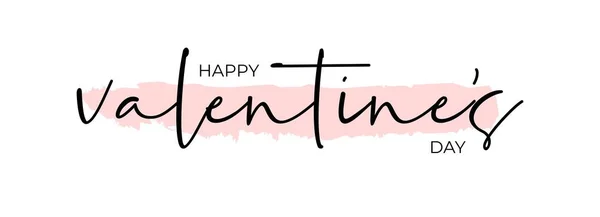 Cartaz de tipografia Feliz Dia dos Namorados com texto caligráfico escrito à mão, isolado em fundo branco. Ilustração vetorial Vetores De Bancos De Imagens