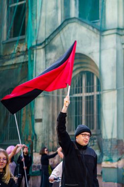 Poznan, Polonya - 8 Mart 2026: Kadınlar Günü Manifa Gösterisi 