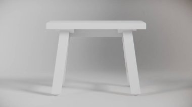 Sağlam tahta tabure, açılı bacaklar, destek kirişleri ve pürüzsüz bitiş. Mobilya katalogları, ürün görselleştirme, iç tasarım projeleri ve minimalist dekor sunumları için ideal.