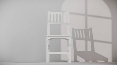 Dikey sırtüstü uzanan ve sağlam gövdeli normal bir yemek sandalyesi. Mobilya katalogları, ürün görselleştirme, iç tasarım projeleri ve modern dekor sunumları için mükemmel..