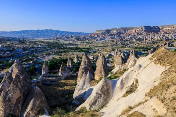Niesamowity Widok Góry Tureckie Kapadocji Turcja — Zdjęcie stockowe