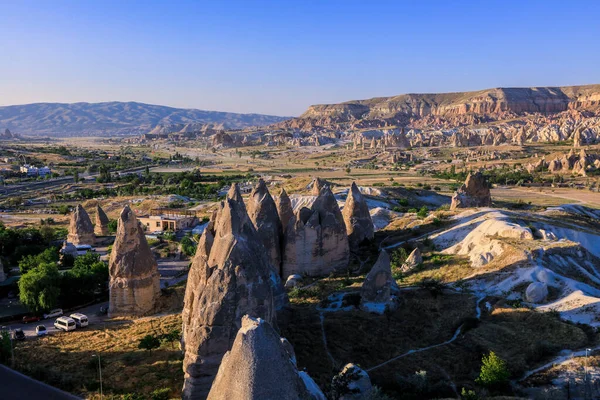 Niesamowity Widok Góry Tureckie Kapadocji Turcja — Zdjęcie stockowe