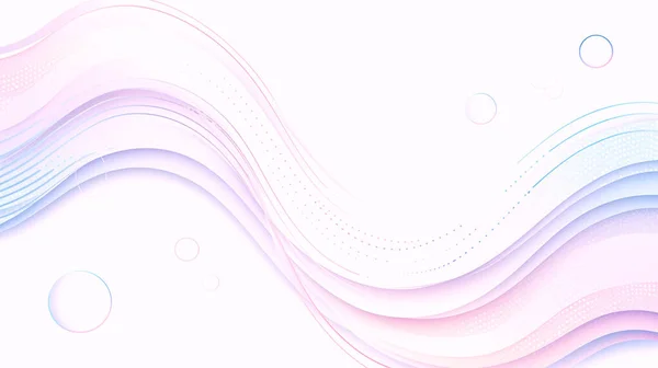 Pastel Gradyan Dalgalar ve Akan Çizgiler ile Modern Soyut Arkaplan.
