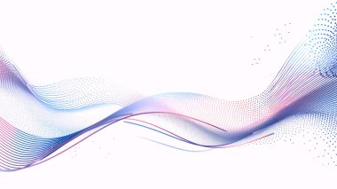 soyut dalga çizgileri, vektör illüstrasyonu