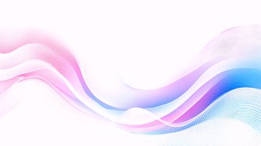 Mavi dalga ve noktalı soyut arkaplan.