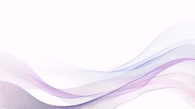 Parlak altın ve pembe neon çizgilerle vurgulanmış ve parçacık noktalarıyla dokulu mor dalgaların aktığı soyut arkaplan.