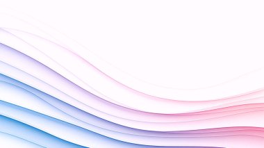 Akan mor ve beyaz dalgalı şekillere, eğri çizgilere, gradyanlara ve yarım tonlu desenlere sahip modern soyut arkaplan, katmanlı üç boyutlu bir etki yaratıyor..