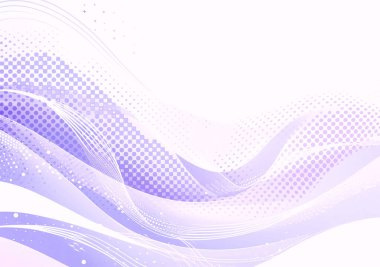 Akan yarım tonlu lavanta desenli soyut arkaplan, düz eğriler, ince beyaz çizgiler ve beyaz üzerinde izole edilmiş dijital kareli dokular..