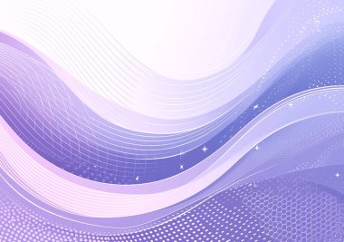 Dalgalı Çizgilerle Mor Soyut Arkaplan