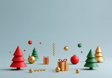 Noel ağacıyla Noel arkaplanı