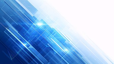 Soyut teknoloji geçmişi. Mavi renk. vektör illüstrasyonu