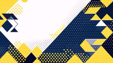 üçgen ve çizgilerle soyut geometrik desen.