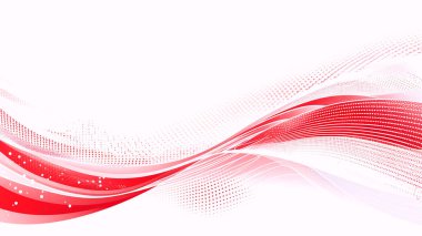 Kırmızı dalgalı soyut arkaplan