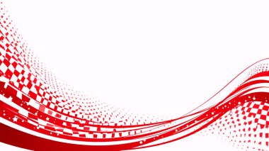 kırmızı arka plan ile dalgalar