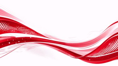 Kırmızı dalgalı soyut arkaplan. vektör illüstrasyonu.