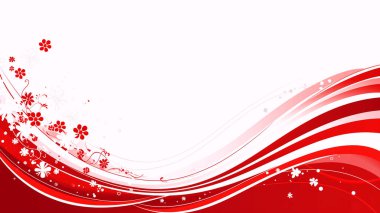 Kırmızı dalga vektör arka plan