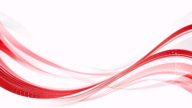 dalgalı kırmızı soyut arkaplan. vektör illüstrasyonu