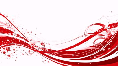 dalga ve dalgalarla kırmızı arkaplan