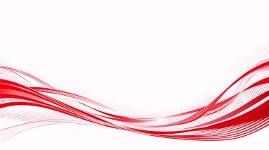 soyut kırmızı dalga tasarımı arka plan vektör çizimi
