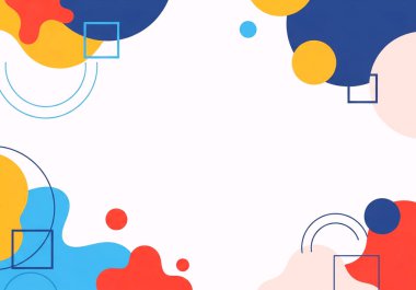 Renkli şekilli soyut geometrik desen. modern geometrik arkaplan.