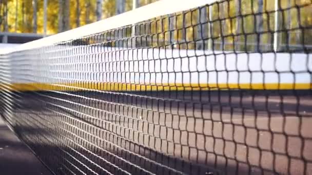 Tênis líquido, quadra de tênis, sem pessoas — Vídeo de Stock