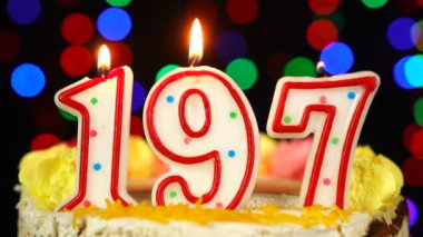 197 numara: Yanan Mumlarla Mutlu Yıllar Pastası.
