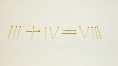 Soyut denklem maçlar kullanarak.