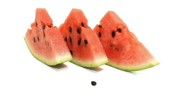 Isolierte Scheiben Wassermelone. — Stockfoto