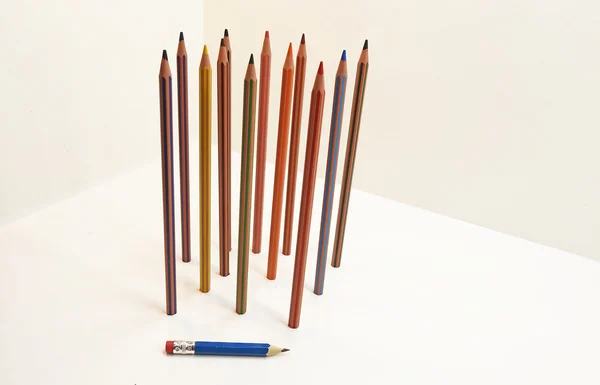 Egyszerű színes ceruzák. — Stock Fotó