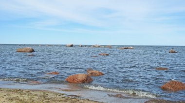 Baltık Denizi manzaralı Tallinn yakınındaki.