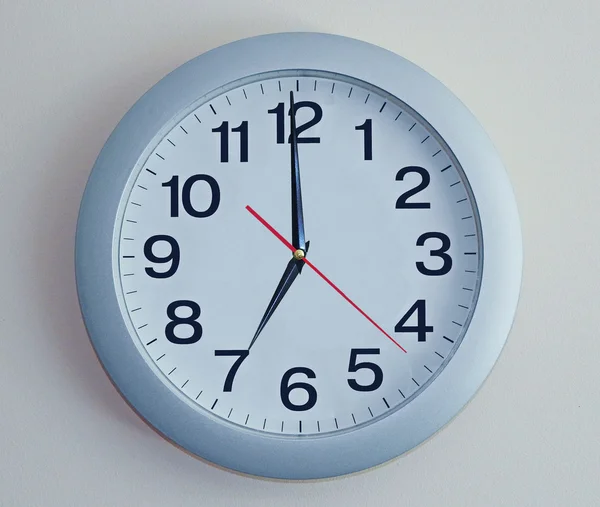 Blue wall clock — Stock Photo, Image