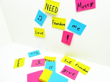 Renk etiket yaprakları