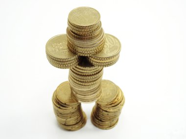 euro para yığını