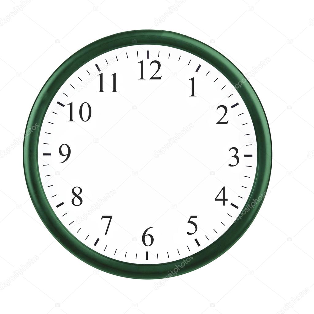 Big green round wall clock Stock Photo by ©FreedomMaster 122995208