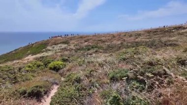 Cabo da Roca Portekiz yürüyüş videosu açık hava manzaralı deniz turizmi yaz macerası doğa