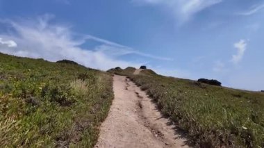 Cabo da Roca Portekiz kıyı yürüyüşü manzaralı okyanus manzaralı doğa turizmi