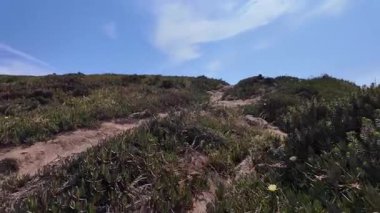 Manzaralı Portekiz seyahat videosu Cabo da Roca doğa yolu okyanus ufku turizm manzarası gezisi