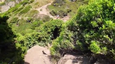 Portekiz seyahat merkezi Cabo da Roca manzaralı okyanus manzaralı yürüyüş yolu doğa turizmi açık hava manzarası
