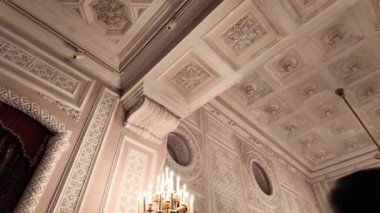 Pena Palace Sintra 'nın kraliyet salonlarında.